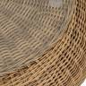 "Барселона" журнальный столик из искусственного ротанга, цвет соломенный