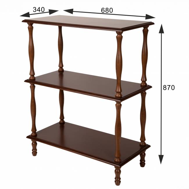 Этажерка П 9 средне-коричневый Этажерка П 9 средне-коричневый