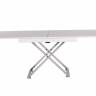 Стол-трансформер Левмар Cross D78/S79 белый/ опоры нерж.сталь