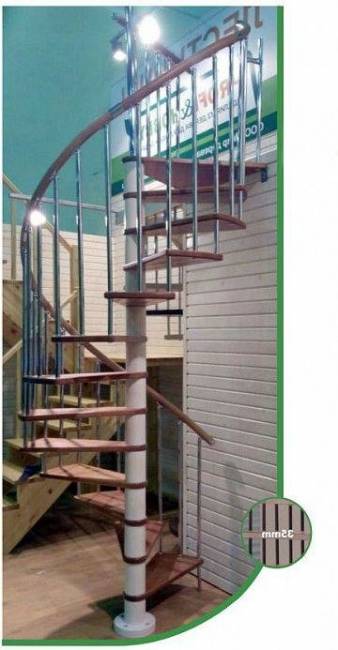 Винтовая лестница Spiral Color d140