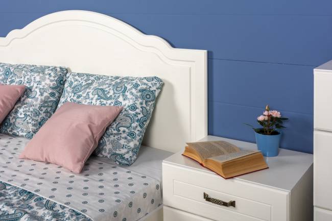 Кровать 1600 Ливерпуль 11.08 цвет ясень ваниль/белый