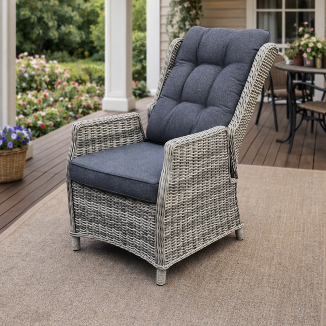 Кресло-реклайнер LUIZA в сером цвете