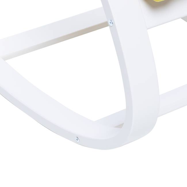 Кресло-качалка Leset Милано Слоновая кость V28 желтый Кресло-качалка Leset Милано Слоновая кость V28 желтый