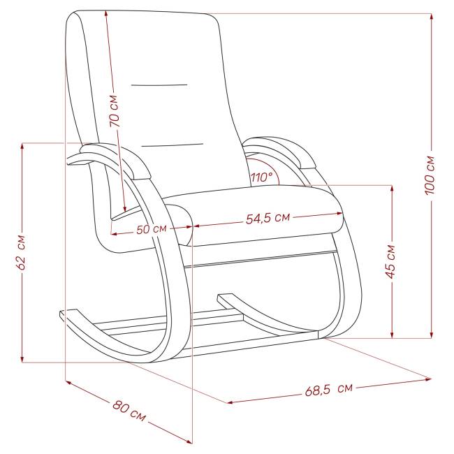 Кресло-качалка Leset Милано Слоновая кость V28 желтый Кресло-качалка Leset Милано Слоновая кость V28 желтый