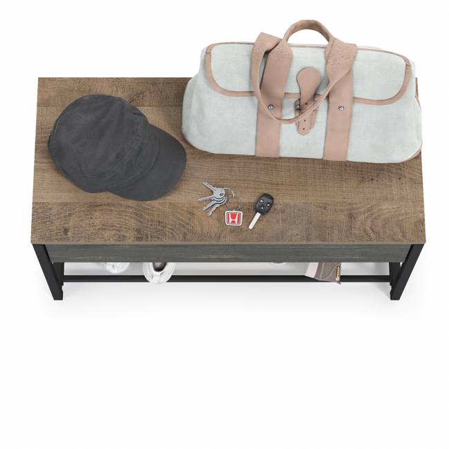 Тумба для обуви Трувор 13.241.03 цвет дуб гранж песочный/интра