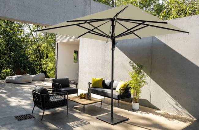 Зонт профессиональный 3х4 м Napoli Standard антрацит, слоновая кость 3000х4000 мм Зонт профессиональный 3х4 м Napoli Standard антрацит, слоновая кость 3000х4000 мм