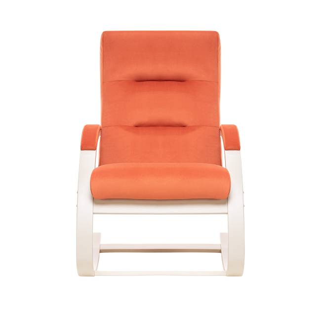 Кресло-качалка Leset Милано Слоновая кость V39 оранжевый Кресло-качалка Leset Милано Слоновая кость V39 оранжевый