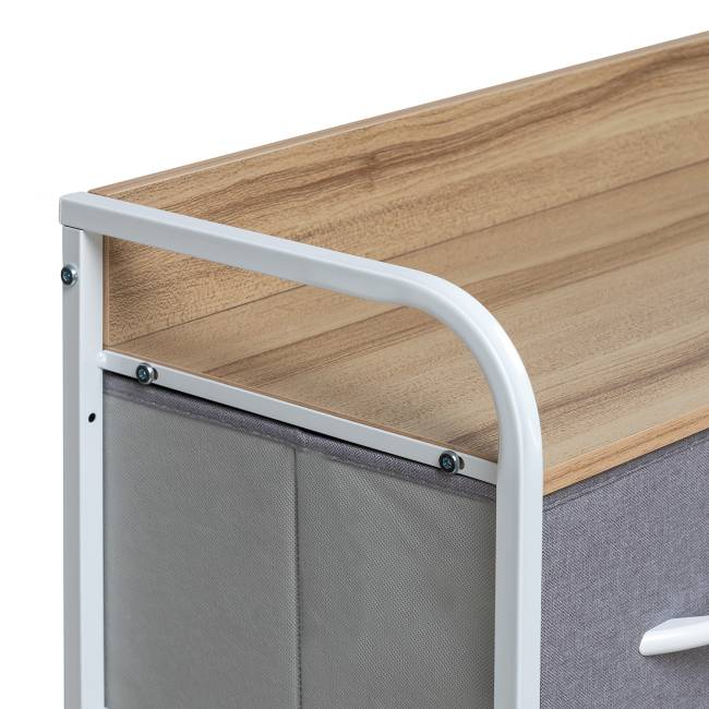 Комод Leset Ноа 9 ящиков Белый Светло-серый Комод Leset Ноа 9 ящиков Белый Светло-серый