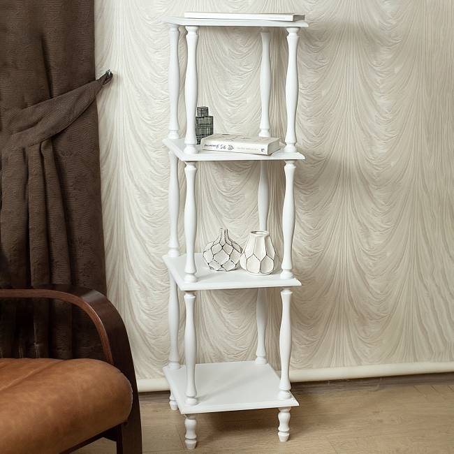 Этажерка П 8 белый Этажерка П 8 белый