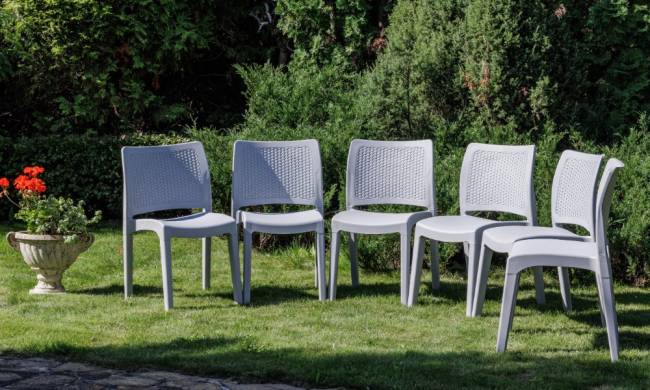 6 стульев JULY светло-серые