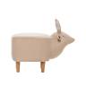 Пуф Leset Оленёнок V18 бежевый, компаньон Milos 02 белый Бук Пуф Leset Оленёнок V18 бежевый, компаньон Milos 02 белый Бук