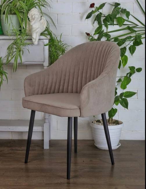 Стул ШЕЛЛ 360 град. поворот. B22 Серый, велюр / черный каркас, М-City Стул ШЕЛЛ 360 град. поворот. B22 Серый, велюр / черный каркас, М-City