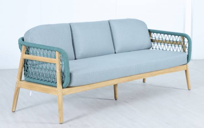 Диван деревянный трехместный Cambria натуральный, мальмо 1991х715х722 мм