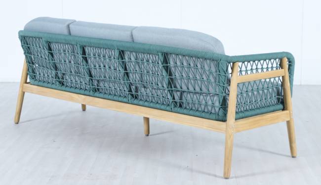 Диван деревянный трехместный Cambria натуральный, мальмо 1991х715х722 мм