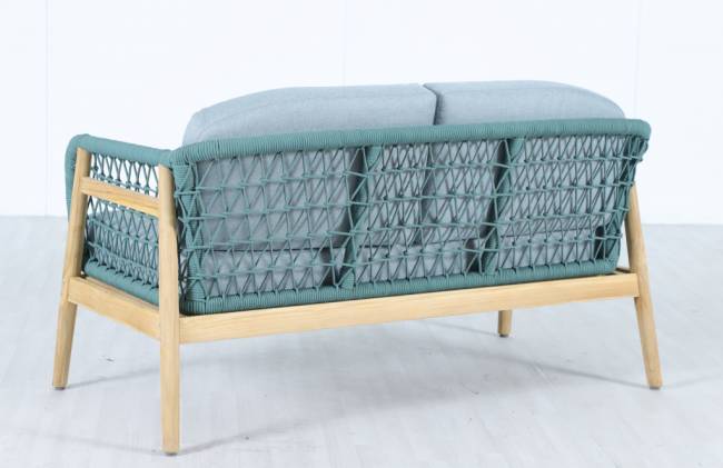 Диван деревянный двухместный Cambria натуральный, мальмо 1391х715х722 мм