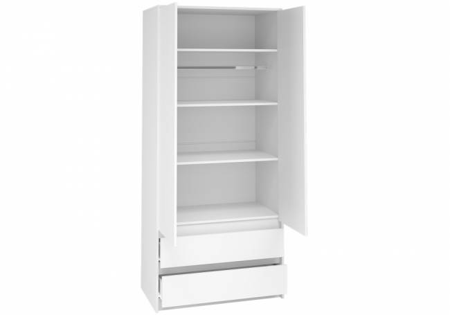 Идена ШК06-900 ЛДСП белое / ЛДСП белое