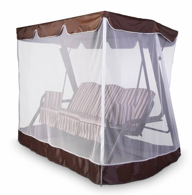 Тент-крыша + москитная сетка Элит Люкс Плюс 240х123х175, шоколад