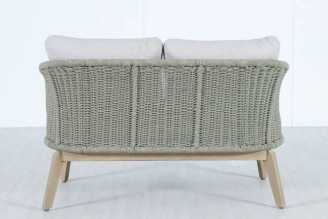 Диван деревянный двухместный Madrague светлый тик, бежевый 1270х803х774 мм