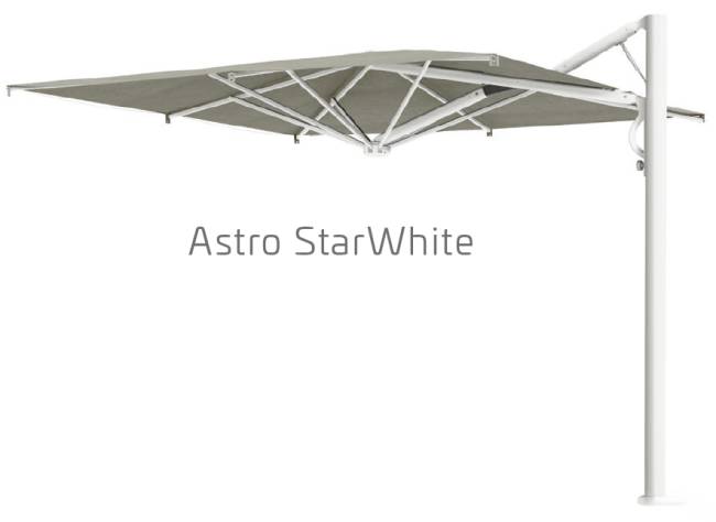 Зонт профессиональный 2.9х2.9 м Astro Starwhite белый, белый 2900х2900 мм Зонт профессиональный 2.9х2.9 м Astro Starwhite белый, белый 2900х2900 мм
