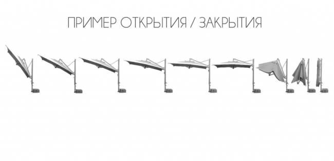 Зонт профессиональный 4х4 м Banana Plus бежевый 4000х4000 мм