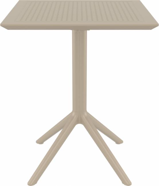 Стол пластиковый складной Sky Folding Table 60 бежевый 600х600х740 мм Стол пластиковый складной Sky Folding Table 60 бежевый 600х600х740 мм