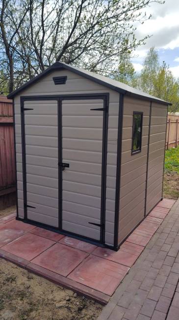 Сарай "Манор 6x8DD" (размеры 177х230 см), бежевый