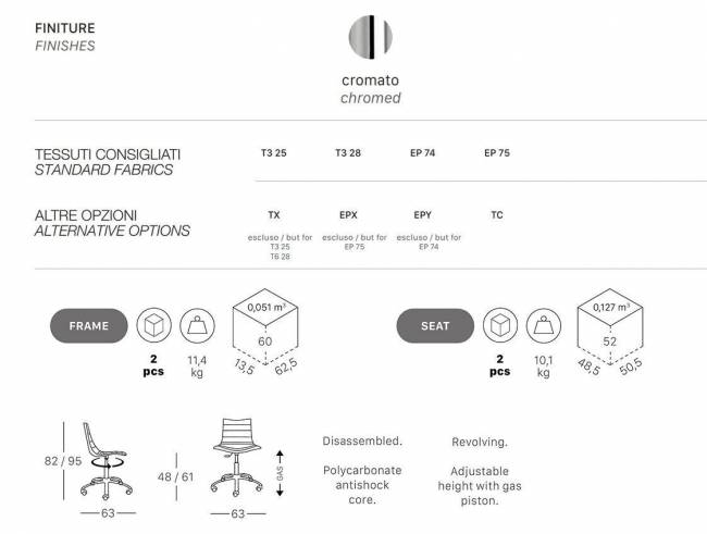 Стул офисный на колесах Scab Design, Zebra Pop Стул офисный на колесах Scab Design, Zebra Pop