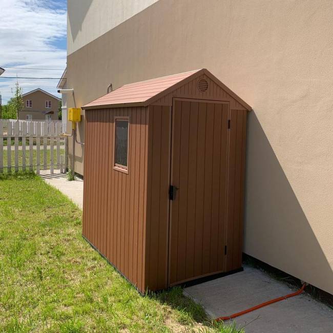 Сарай "Дарвин 4х6" (размеры 118 х 184 см), коричневый Сарай "Дарвин 4х6" (размеры 118 х 184 см), коричневый