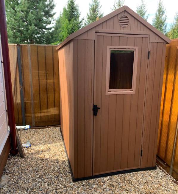 Сарай "Дарвин 4х6" (размеры 118 х 184 см), коричневый Сарай "Дарвин 4х6" (размеры 118 х 184 см), коричневый