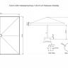 Зонт профессиональный 3.5х3.5 м Lux Telescopic 3500х3500 мм