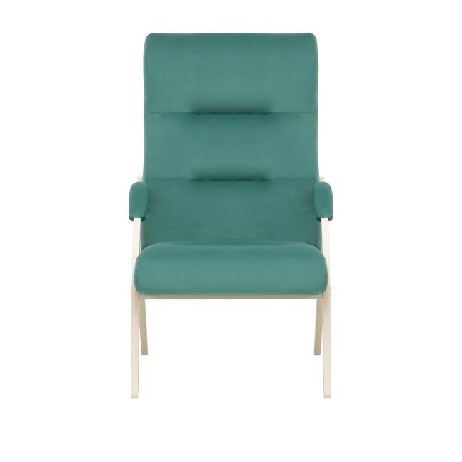 Кресло Leset Дэми Слоновая кость V43 зелёный