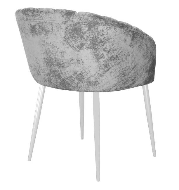 Стул DikLine 442 поворотный, M13 светло-серый, ножки белые