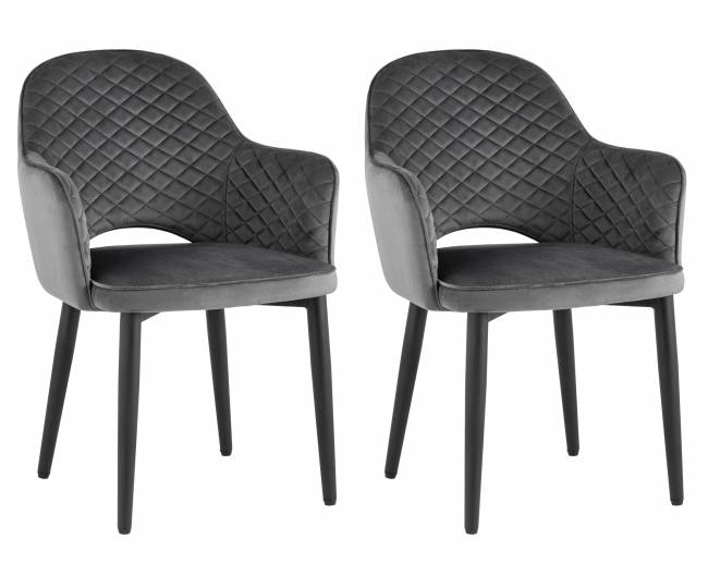 Стул Венера диамант велюр серый 2 шт Стул Венера диамант велюр серый 2 шт