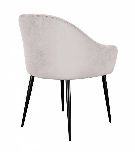 Стул DikLine 439 поворотный, C103 крем, ножки черные