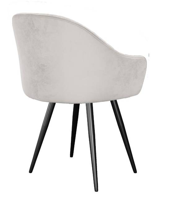 Стул DikLine 439 поворотный, C103 крем, ножки черные