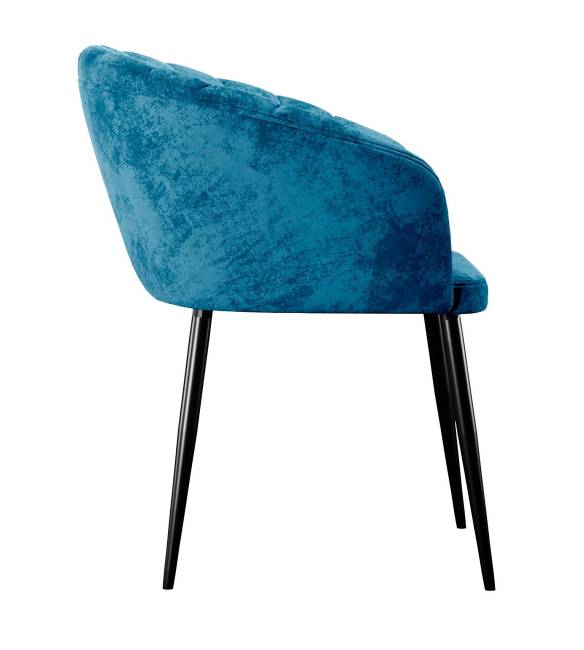 Стул DikLine 442 поворотный, M19 бирюза, ножки черные