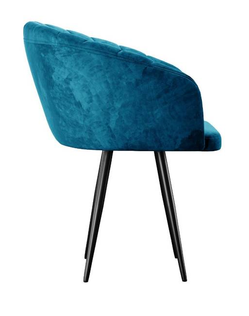 Стул DikLine 442 поворотный, M19 бирюза, ножки черные