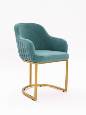 Стул Amely Mint (Тиффани) / Gold