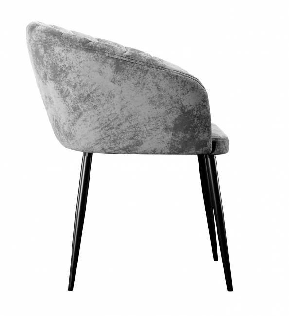 Стул DikLine 442 поворотный, M13 светло-серый, ножки черные