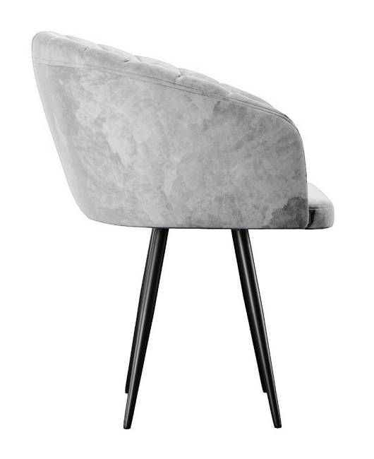 Стул DikLine 442 поворотный, M13 светло-серый, ножки черные