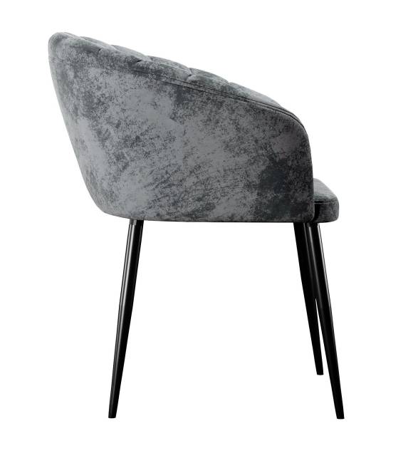 Стул DikLine 442 поворотный, M14 серый, ножки черные