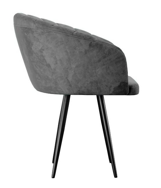 Стул DikLine 442 поворотный, M14 серый, ножки черные