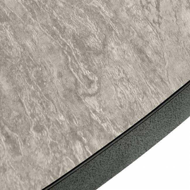 Стол Rudolf круглый раскладной 100-130x100x75см, Бетон слюда, чёрный Стол Rudolf круглый раскладной 100-130x100x75см, Бетон слюда, чёрный