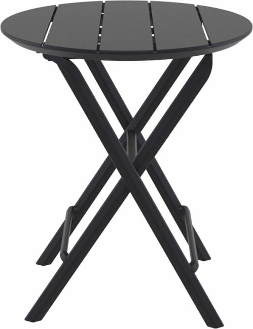 Стол пластиковый складной Helen Folding Table Ø60 черный Ø600х740 мм Стол пластиковый складной Helen Folding Table Ø60 черный Ø600х740 мм