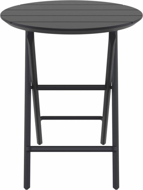 Стол пластиковый складной Helen Folding Table Ø60 черный Ø600х740 мм Стол пластиковый складной Helen Folding Table Ø60 черный Ø600х740 мм