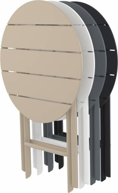 Стол пластиковый складной Helen Folding Table Ø60 черный Ø600х740 мм Стол пластиковый складной Helen Folding Table Ø60 черный Ø600х740 мм