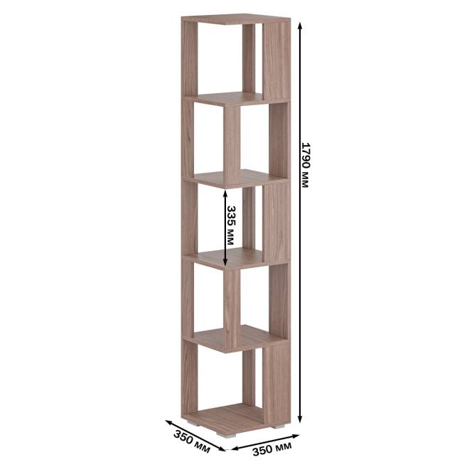 Стеллаж СВК цвет ясень шимо тёмный