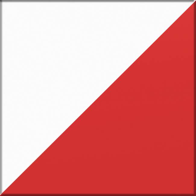 Комод-тумба Кармин 16.230.03 цвет красный/белый, фасады с рисунком Бразильские домики