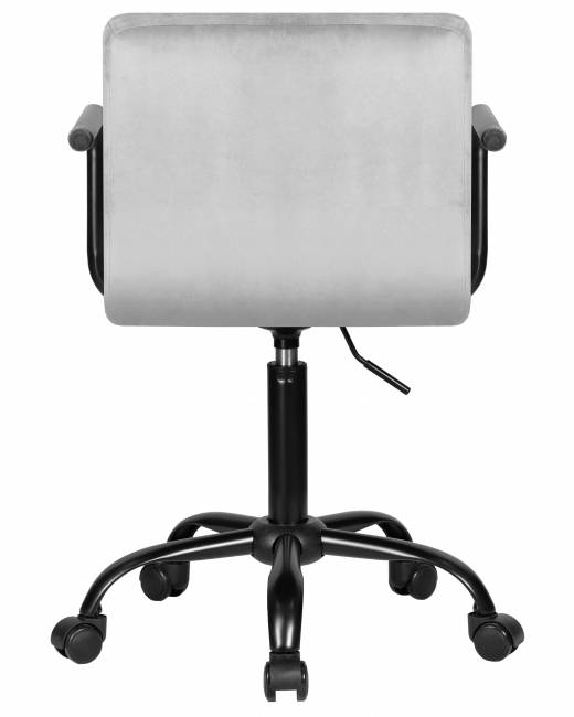 Офисное кресло для персонала DOBRIN TERRY BLACK, серый велюр (MJ9-75)